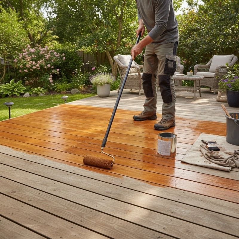 Deck Posts Painting in Waco, TX