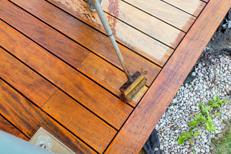 Deck Rail Staining in Waco, TX